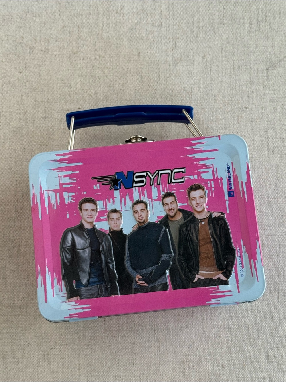 Vintage 2001 NSYNC Mini Metal Lunchbox Tin Y2K Boy Band Collectible